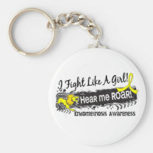 Fight Like A Girl Endometriosis 19.1 Keychains
