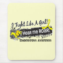 Fight Like A Girl Endometriosis 19.1 Mousepads