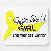 Fight Like A Girl Endometriosis 25.4 Mousemats