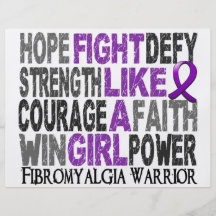 Fight Like A Girl Fibromyalgia 23.4 Full Colour Flyer