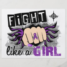 Fight Like A Girl Fibromyalgia 27.8 Full Color Flyer