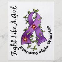 Fight Like A Girl Fibromyalgia 29.4 Flyer Design