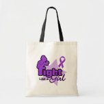 Fight Like a Girl - Fibromyalgia Tote Bags