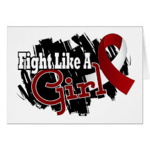 Fight Like A Girl Head And Neck Cancer 17.8 Card