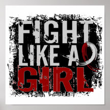 Fight Like a Girl Head and Neck Cancer 31.8 Print