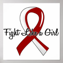 Fight Like A Girl Head Neck Cancer 41.8 Posters