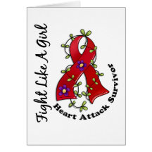 Fight Like A Girl Heart Attack 29S Greeting Card