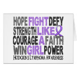 Fight Like A Girl Hodgkin's Lymphoma 23.3 Card