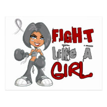 Fight Like a Girl Juvenile Diabetes 42.8.png Postcards