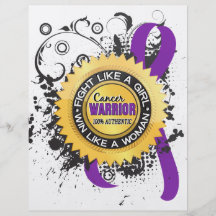 Fight Like a Girl Leiomyosarcoma 39 Full Color Flyer