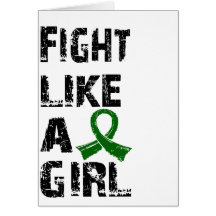 Fight Like A Girl Liver Disease 21.8 Greeting Card