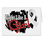 Fight Like A Girl Lung Cancer 17.8 Greeting Cards