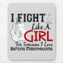 Fight Like A Girl Mesothelioma 15.6 Mousepad