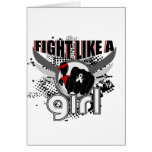 Fight Like A Girl Mesothelioma 33.8 Card