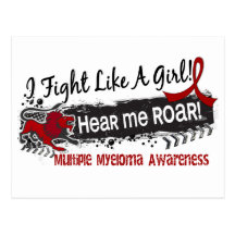 Fight Like A Girl Multiple Myeloma 19.1 Post Card