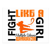 Fight Like A Girl Multiple Sclerosis 3.2 Postcards