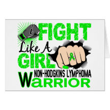 Fight Like A Girl Non-Hodgkin's Lymphoma 20.2 Card