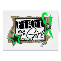Fight Like A Girl Non-Hodgkin's Lymphoma 24.8 Greeting Card