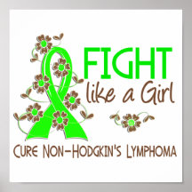 Fight Like A Girl Non-Hodgkin's Lymphoma 38.82 Print