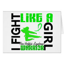 Fight Like A Girl Non-Hodgkin's Lymphoma 3.2 Card