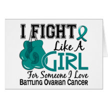 Fight Like A Girl Ovarian Cancer 15.6 Card