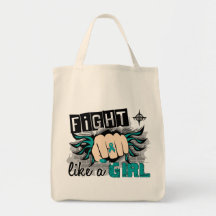 Fight Like A Girl Ovarian Cancer 27.8 Bag