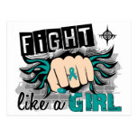 Fight Like A Girl Ovarian Cancer 27.8 Post Cards
