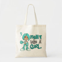 Fight Like a Girl Ovarian Cancer 42.8.png Canvas Bags