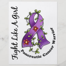Fight Like A Girl Pancreatic Cancer 29.4 Flyer Design