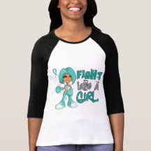 Fight Like a Girl Peritoneal Cancer 42.8.png T Shirts