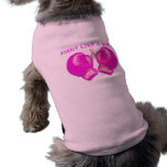 FIGHT LIKE A GIRL PINK RIBBONS PRINT pet clothing