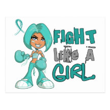 Fight Like a Girl PKD 42.8.png Postcards