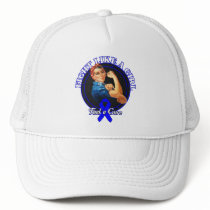 Fight Like a Girl Rosie Riveter - Anal Cancer Mesh Hats