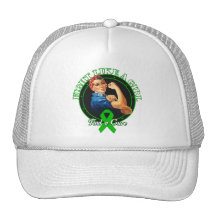 Fight Like a Girl Rosie Riveter - Mental Health Mesh Hat