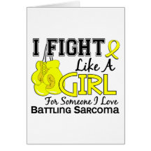 Fight Like A Girl Sarcoma 15.6 Greeting Cards