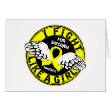 Fight Like A Girl Sarcoma 16.5 Greeting Cards