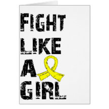 Fight Like A Girl Sarcoma 21.8 Greeting Cards