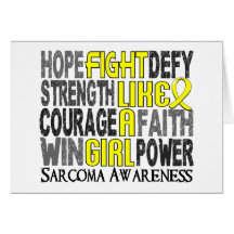 Fight Like A Girl Sarcoma 23.3 Greeting Cards