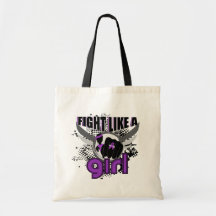 Fight Like A Girl Sjogren's Syndrome 33.8 Canvas Bags
