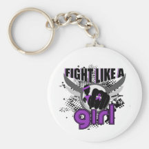 Fight Like A Girl Sjogren's Syndrome 33.8 Keychain
