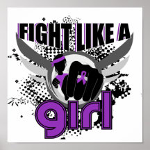 Fight Like A Girl Sjogren's Syndrome 33.8 Print