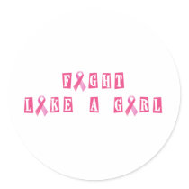 Fight Like A Girl Stickers
