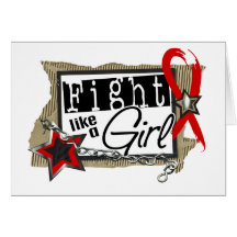 Fight Like A Girl Stroke 24.8 Greeting Card