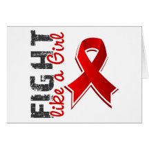 Fight Like A Girl Stroke 28.8 Greeting Card