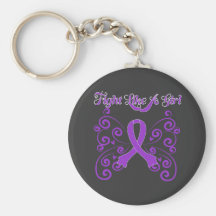 Fight Like A Girl Stylish Butterfly Lupus Keychains