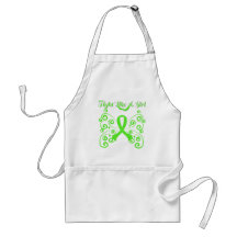 Fight Like A Girl Stylish Butterfly Lymphoma Aprons