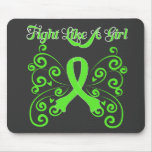 Fight Like A Girl Stylish Butterfly Lymphoma Mousepad
