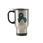 Fight Like a Girl Watermark - Thyroid Disease Coffee Mug