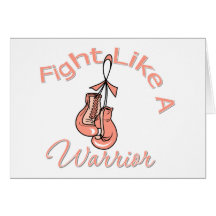 Fight Like A Warrior Endometrial Cancer Greeting Cards