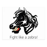 Fight Like a Zebra.png Post Cards